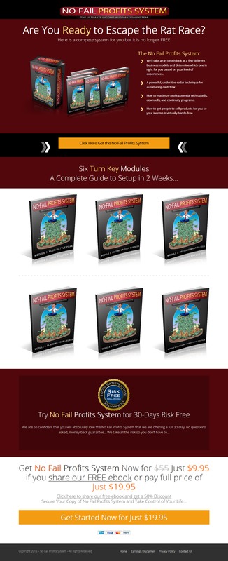 Product picture No Fail Profits System - MRR